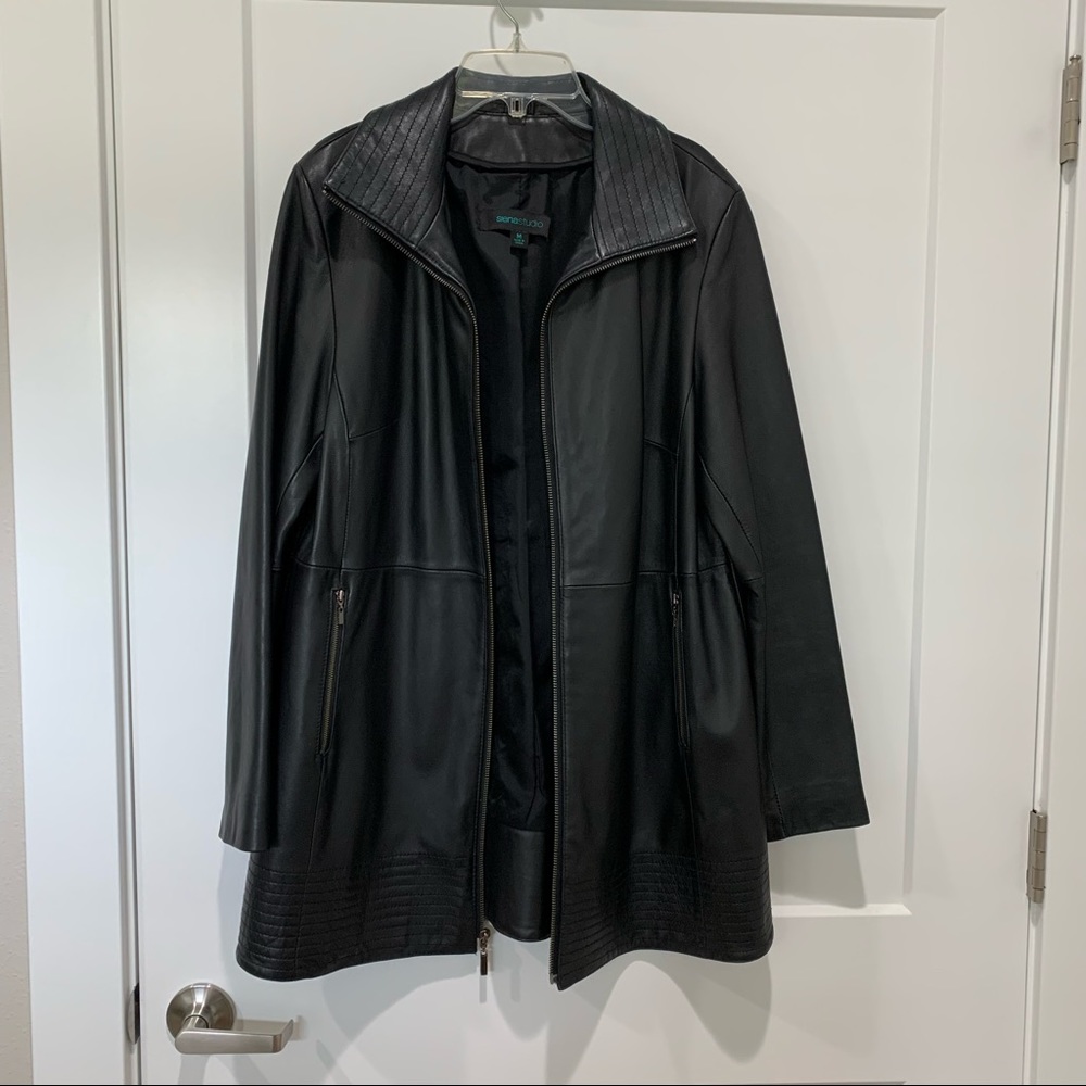 Siena Studio Black Leather Jacket
